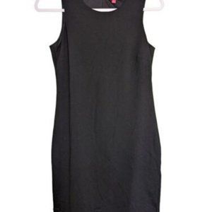 Vince Camuto Sleeveless Ponte Dress Lace Trim Rich Black Women's Size 4
